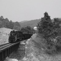B&W over the bridge