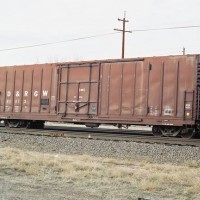 50 ft. PC&amp;F boxcar Smith road and Peoria St. , Denver.  Co. Feb.  2