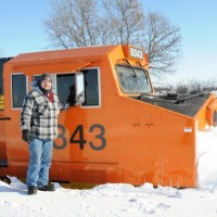 BNSF Snow Plow In Nebraska