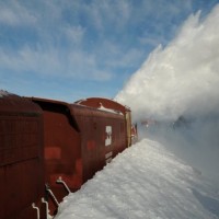 BNSF Snow Plow In Nebraska