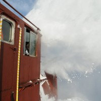 BNSF Snow Plow In Nebraska