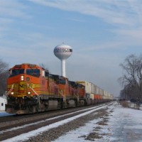 BNSF Aurora Sub Shabbona IL to Rochelle IL 1.31.10