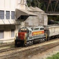 HDLX (former UTRR) SD35 pulling a cut of hoppers on the BNSF BenZach Sub 2