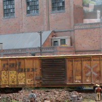 Rail Box weathered cars
