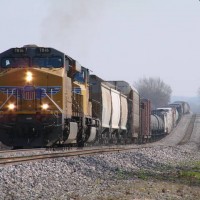 UP 7816 at Mingo siding, Denton Tx.