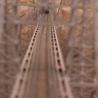Looking through bridge