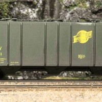 Weathered N-Scale CNW (BLMA-made) Hopper