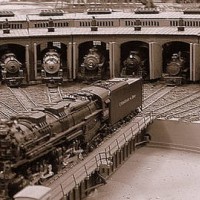 C&amp;O roundhouse with H-8