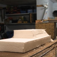 Scenic base being formed