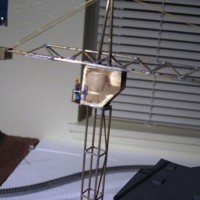 Scratch built construction crane
