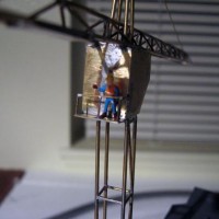 Scratch built construction crane