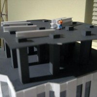 Scratch built construction crane