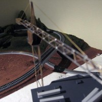 Scratch built construction crane