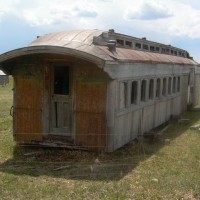Train Car in Field