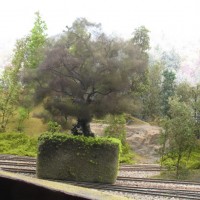 Tree making - planted on foam block