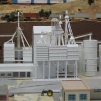 J S West Mill in n scale - ready for paint. 10-24-10