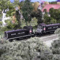 B-W Rock Island Switchers on Kellar Branch in Peoria