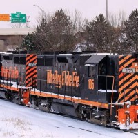 WE 105 and 106 pass under I76 at Akron