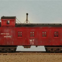 caboose WT 73, a kit from Walthers