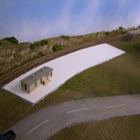 Plastic Base and Office (Scratchbuilt by Doyle Bond)