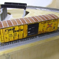 Weathered Athearn FMC Railbox Boxcar