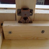 Cabinet catches installed