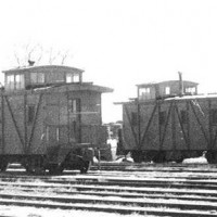 MKT OKC  March 1957  yellow cabooses