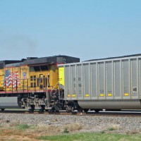 DPU at end of coal train