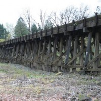 Santiam river bridge approach