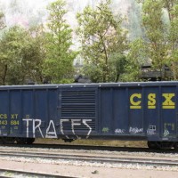 weathered freight car