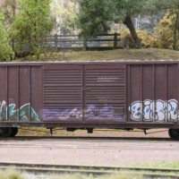weathered boxcar