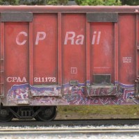 weathered boxcar