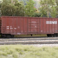 weathered boxcar