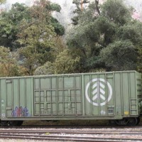 weathered boxcar