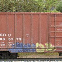 weathered boxcar