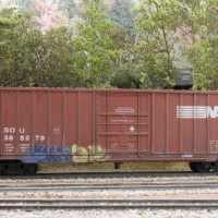 weathered boxcar