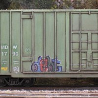 weathered boxcar
