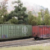 weathered boxcar