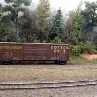 weathered freight car