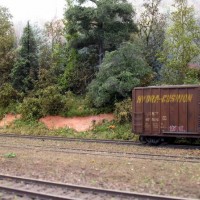 weathered freight car