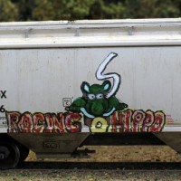 weathered freight car