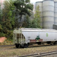 weathered freight car