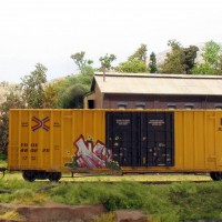 TTX boxcar and graffiti