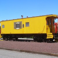 Freshly Painted Caboose