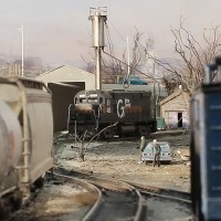 Alco C424 seen from the yard