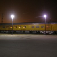 Golden Spike Tower At Night