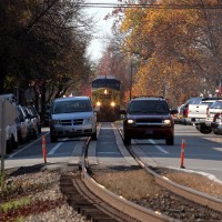 CSX Streetrunning in La Grange, KY 11-7-2011