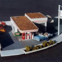 Gas station scene