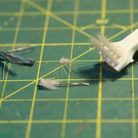 N scale Yucca plants made from old toothbrush and wire 1-31-2012