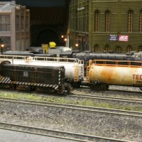 Rusty tank cars and diesel
